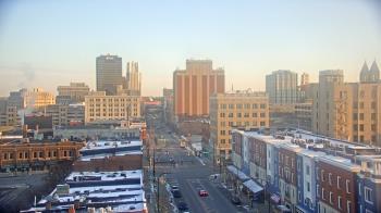 Weather camera view of Akron Beacon Journal.