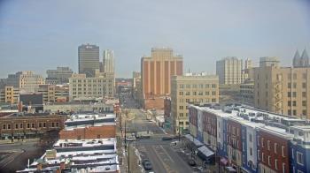 Weather camera view of Akron Beacon Journal.