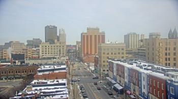 Weather camera view of Akron Beacon Journal.