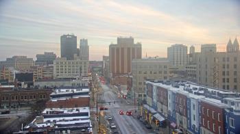 Weather camera view of Akron Beacon Journal.