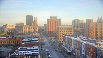 Weather camera view of Akron Beacon Journal.