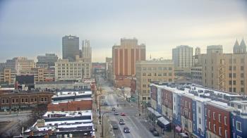 Weather camera view of Akron Beacon Journal.