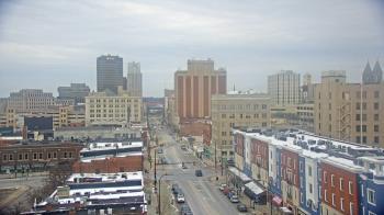 Weather camera view of Akron Beacon Journal.