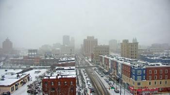 Weather camera view of Akron Beacon Journal.