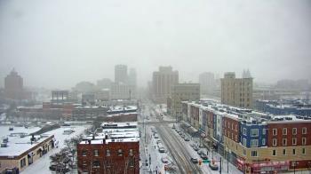 Weather camera view of Akron Beacon Journal.