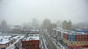 Weather camera view of Akron Beacon Journal.