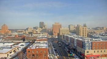 Weather camera view of Akron Beacon Journal.