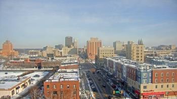 Weather camera view of Akron Beacon Journal.