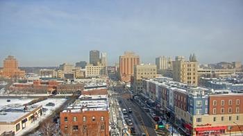 Weather camera view of Akron Beacon Journal.