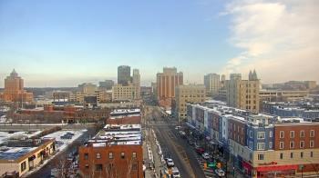 Weather camera view of Akron Beacon Journal.