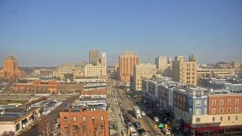 Weather camera view of Akron Beacon Journal.