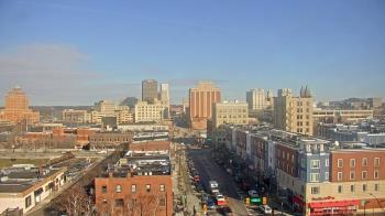 Weather camera view of Akron Beacon Journal.