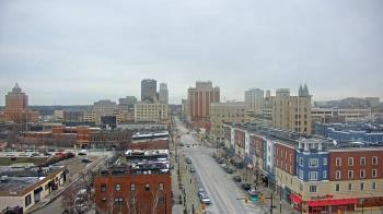 Weather camera view of Akron Beacon Journal.