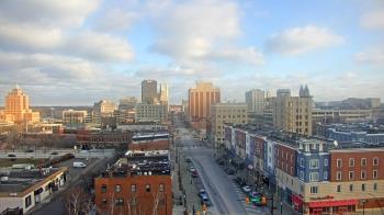 Weather camera view of Akron Beacon Journal.