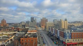 Weather camera view of Akron Beacon Journal.