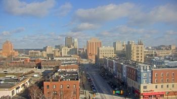 Weather camera view of Akron Beacon Journal.