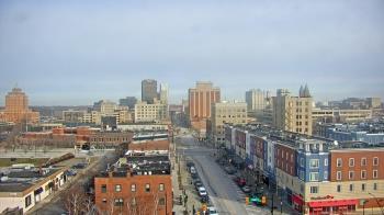 Weather camera view of Akron Beacon Journal.