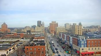 Weather camera view of Akron Beacon Journal.