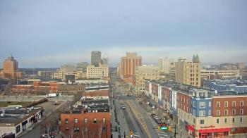 Weather camera view of Akron Beacon Journal.