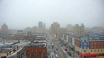Weather camera view of Akron Beacon Journal.