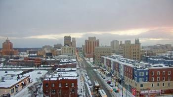 Weather camera view of Akron Beacon Journal.