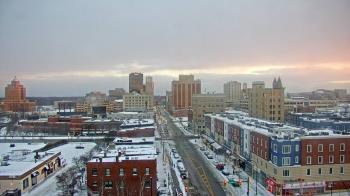 Weather camera view of Akron Beacon Journal.