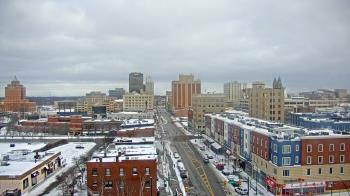 Weather camera view of Akron Beacon Journal.