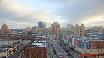 Weather camera view of Akron Beacon Journal.