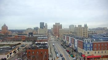Weather camera view of Akron Beacon Journal.