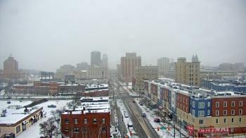 Weather camera view of Akron Beacon Journal.