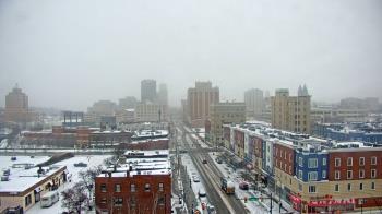 Weather camera view of Akron Beacon Journal.