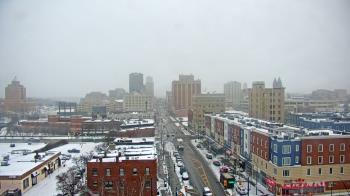 Weather camera view of Akron Beacon Journal.