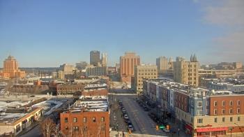 Weather camera view of Akron Beacon Journal.