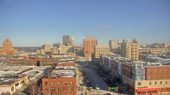 Weather camera view of Akron Beacon Journal.