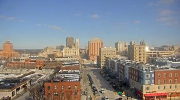 Weather camera view of Akron Beacon Journal.
