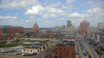 Weather camera view of Akron Beacon Journal.