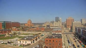 Weather camera view of Akron Beacon Journal.