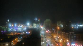 Weather camera view of Akron Beacon Journal.