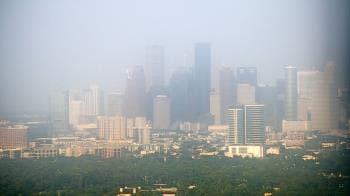 Weather camera view of Amegy Bank of Texas.