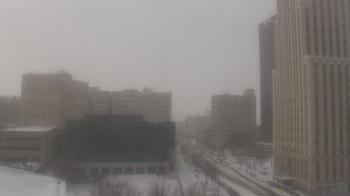 Weather camera view of Akron-Summit County Public Library.