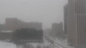 Weather camera view of Akron-Summit County Public Library.