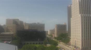 Weather camera view of Akron-Summit County Public Library.