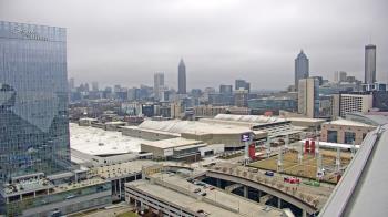 Weather camera view of Mercedes Benz Stadium.