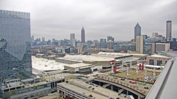 Weather camera view of Mercedes Benz Stadium.