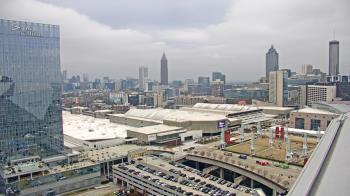 Weather camera view of Mercedes Benz Stadium.
