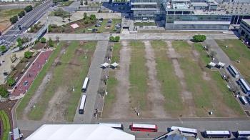 Weather camera view of Mercedes Benz Stadium.