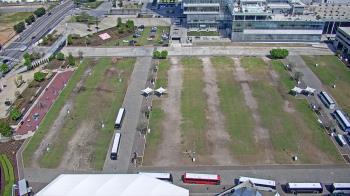 Weather camera view of Mercedes Benz Stadium.