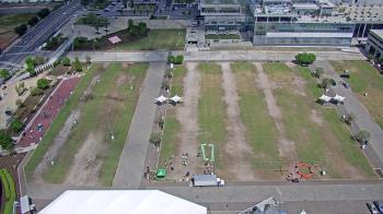 Weather camera view of Mercedes Benz Stadium.