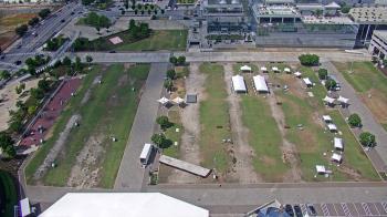 Weather camera view of Mercedes Benz Stadium.