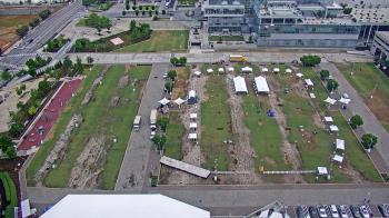 Weather camera view of Mercedes Benz Stadium.